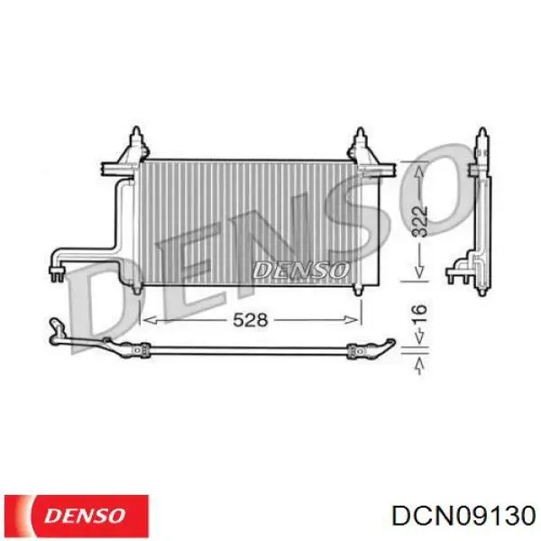 Конденсатор кондиціонера Denso DCN09130
