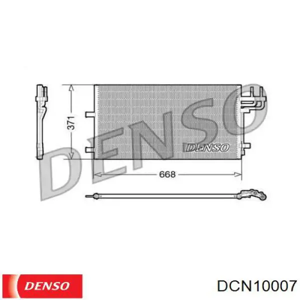 Радіатор кондиціонера DCN10007 Denso