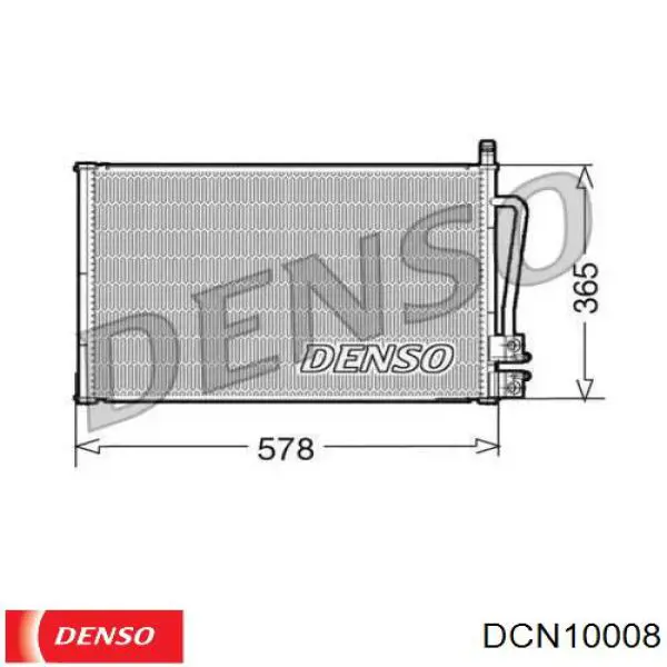 Радіатор кондиціонера DCN10008 Denso