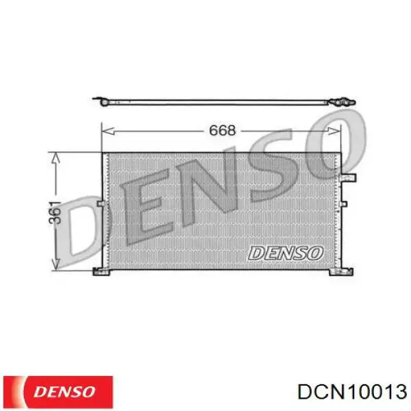 Конденсатор кондиціонера Denso DCN10013 ціна, від 74.96 USD