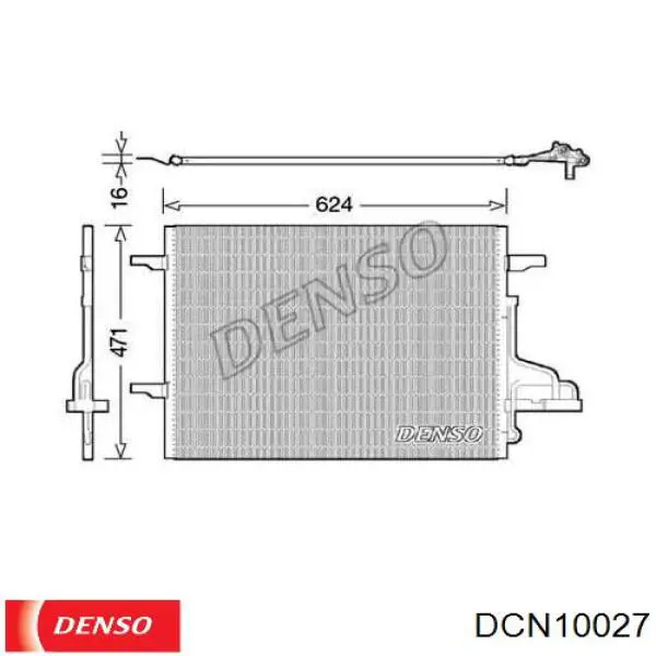 Радіатор кондиціонера DCN10027 Denso