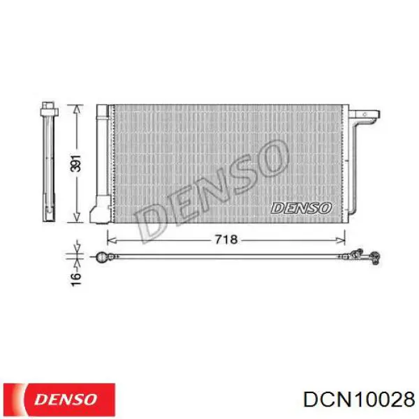 DCN10028 Denso радіатор кондиціонера