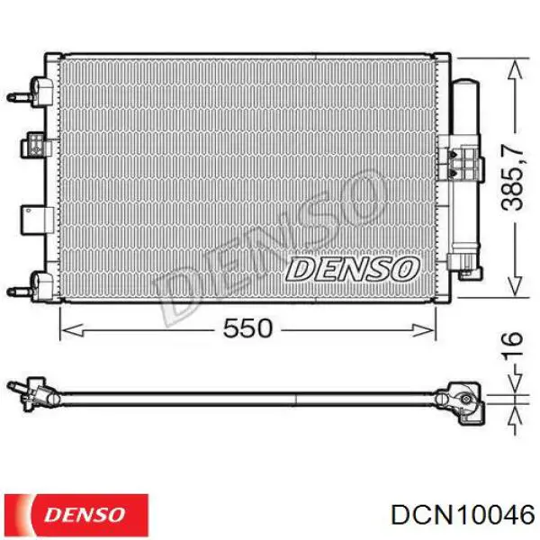 Купити DCN10046 Denso Радіатор системи охолодження кондиціонера