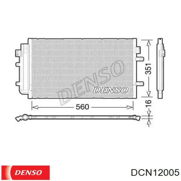 Радіатор кондиціонера DCN12005 Denso