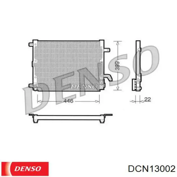 Конденсатор кондиціонера Fiat/Alfa/Lancia 7799352 ціна, від 243.35 USD