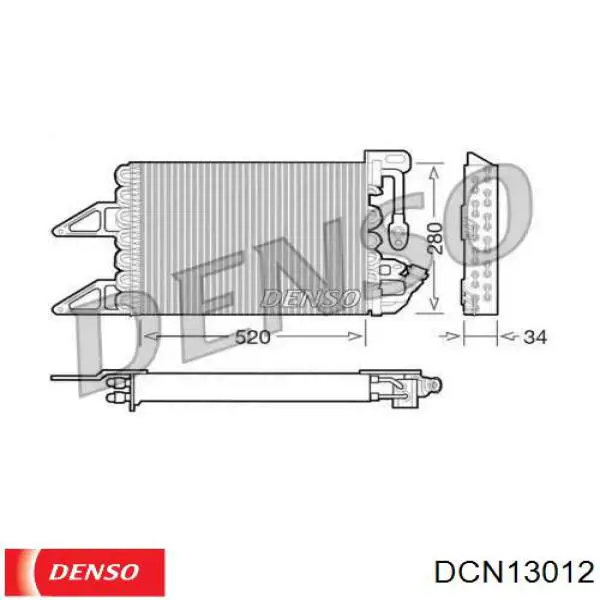 Радіатор кондиціонера BC140 Magneti Marelli