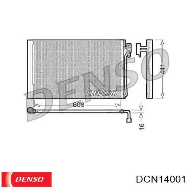 Радіатор кондиціонера KTT110587 Thermotec