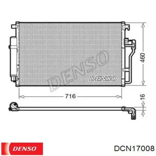 DCN17008 Denso Конденсатор