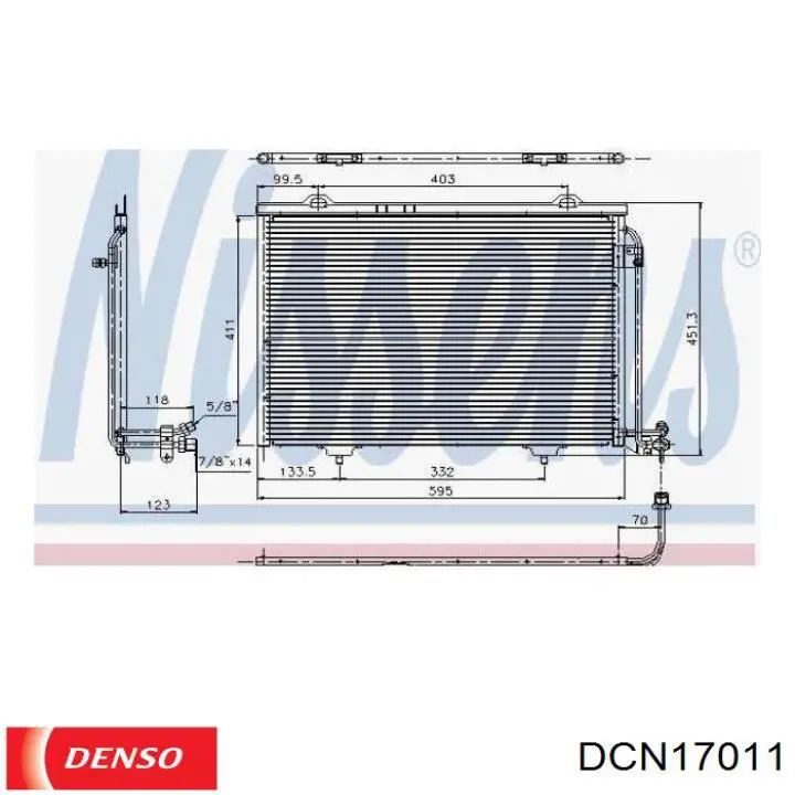 Радіатор кондиціонера AC830067 Maxgear