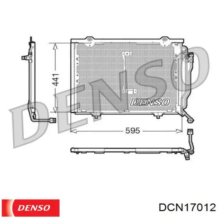 DCN17012 Denso радіатор кондиціонера