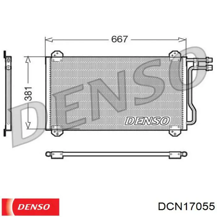 DCN17055 Denso Конденсатор