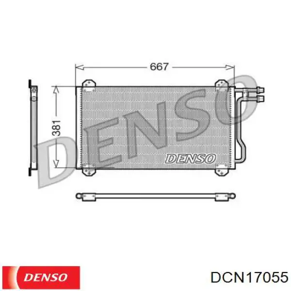 Купити DCN17055 Denso Радіатор системи охолодження кондиціонера
