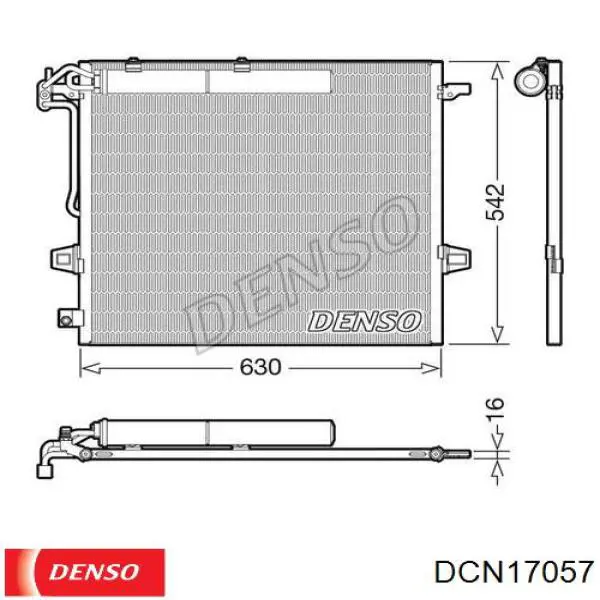 Конденсатор кондиціонера Denso DCN17057 ціна, від 71.62 USD