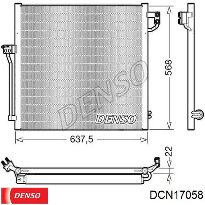 Радіатор кондиціонера MS5707D AVA