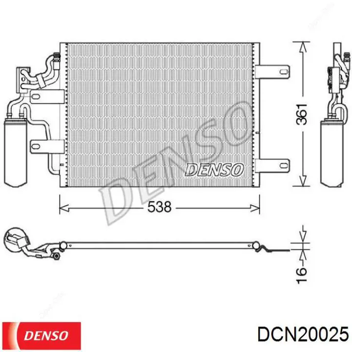 DCN20025 Denso Конденсатор