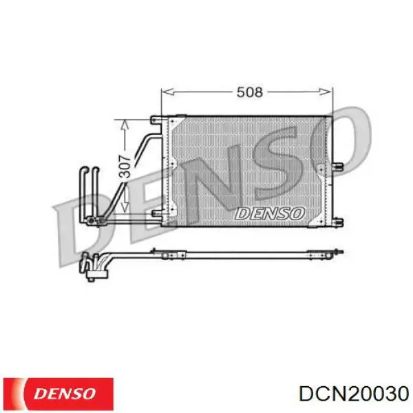DCN20030 Denso радіатор кондиціонера