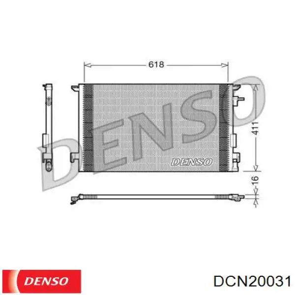 DCN20031 Denso радіатор кондиціонера