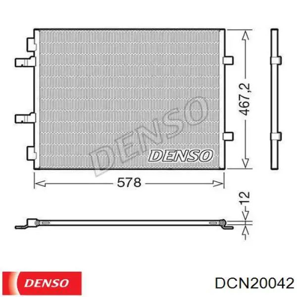 Купити DCN20042 Denso Радіатор системи охолодження кондиціонера