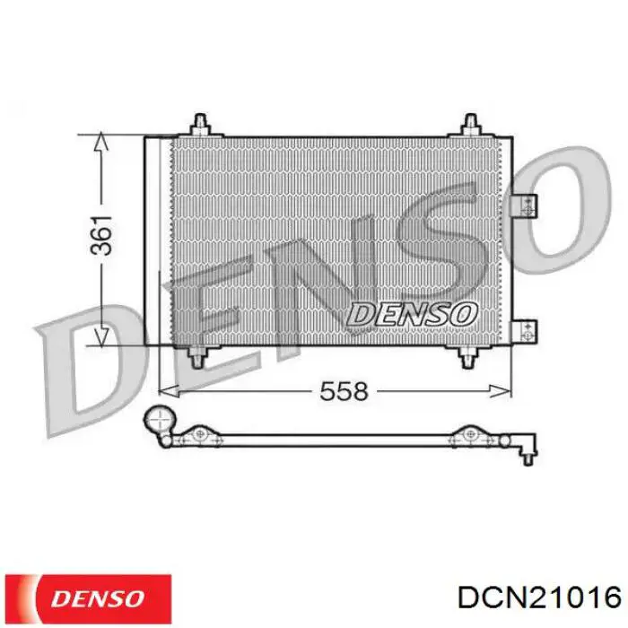 Купити DCN21016 Denso Радіатор системи охолодження кондиціонера