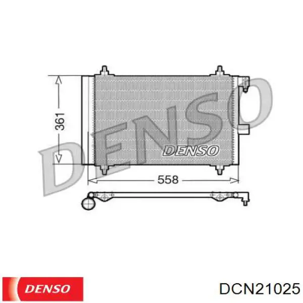 DCN21025 Denso радіатор кондиціонера