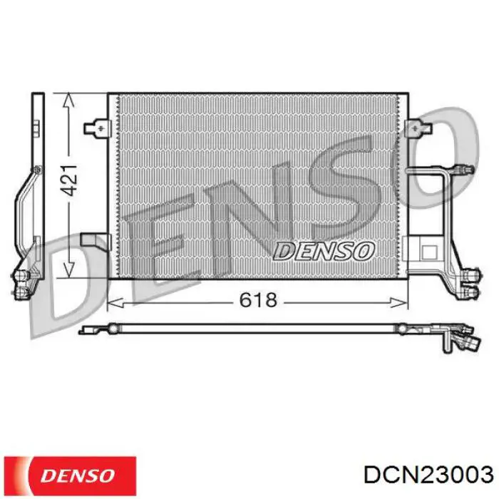 Конденсатор кондиціонера Denso DCN23003 ціна, від 66.22 USD