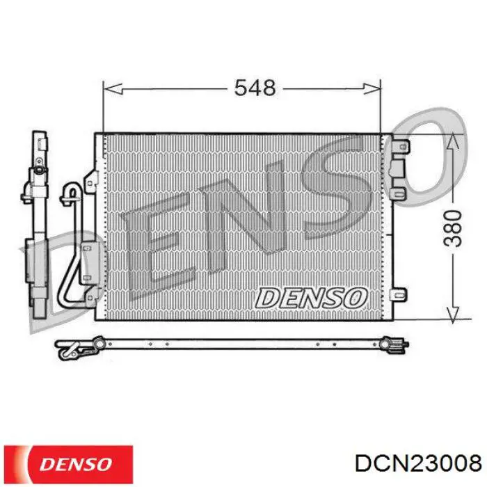 Радіатор кондиціонера DCN23008 Denso