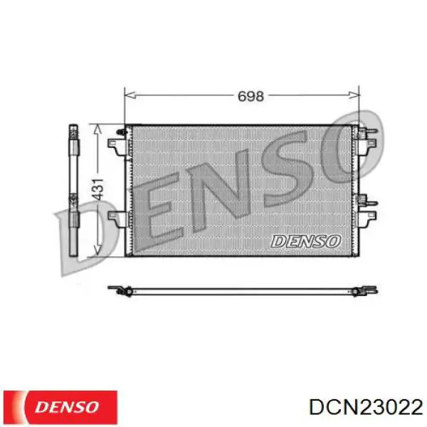 Конденсатор кондиціонера Denso DCN23022 ціна, від 98.15 USD