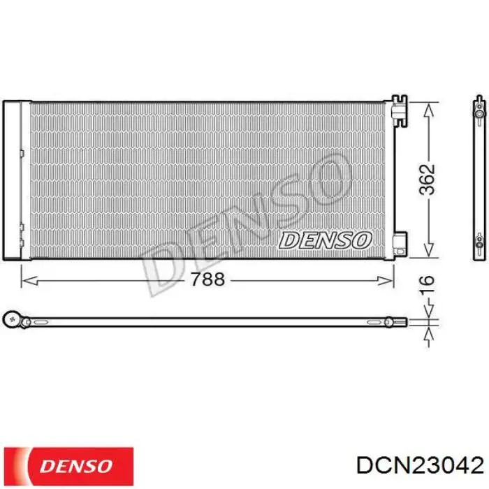 Конденсатор кондиціонера Denso DCN23042 ціна, від 121.73 USD