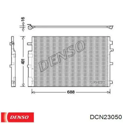 Конденсатор кондиціонера Renault (RVI) 921001367R ціна, від 166.59 USD