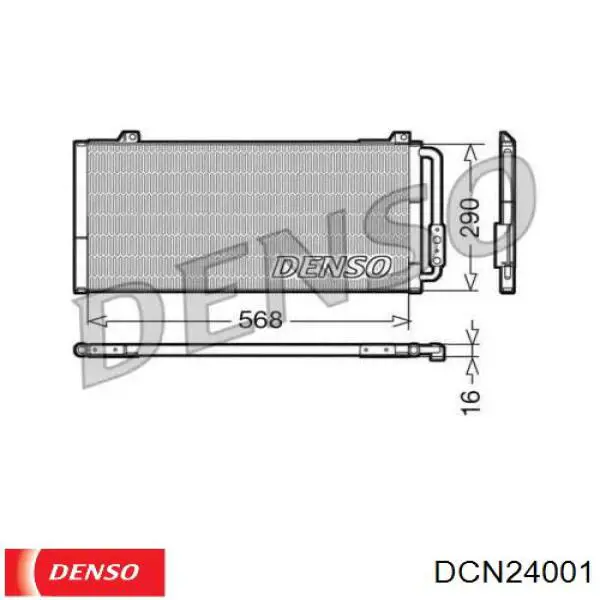 Купити DCN24001 Denso Радіатор системи охолодження кондиціонера