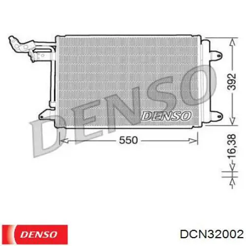 Конденсатор кондиціонера Denso DCN32002 ціна, від 59.54 USD