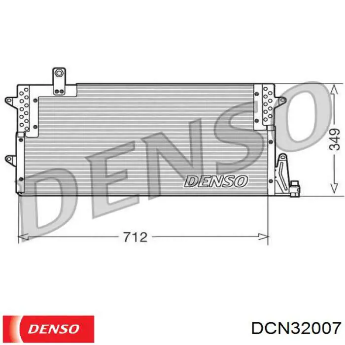 DCN32007 Denso радіатор кондиціонера