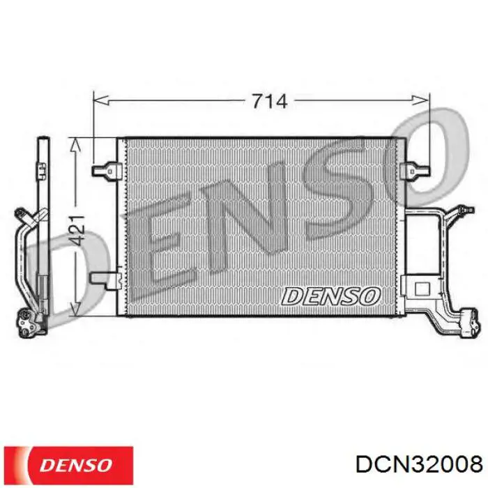 Радіатор охолодження кондиціонера Denso DCN32008