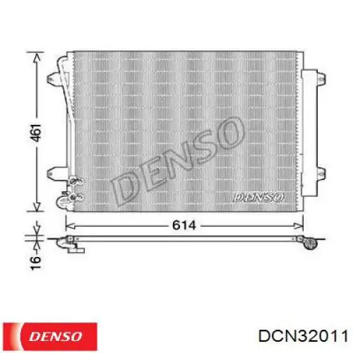 DCN32011 Denso радіатор кондиціонера