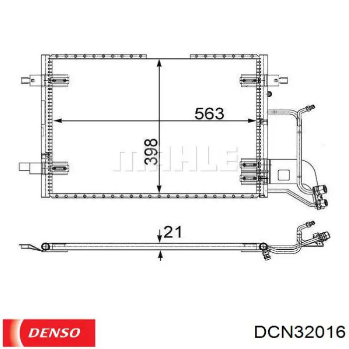 DCN32016 Denso Конденсатор