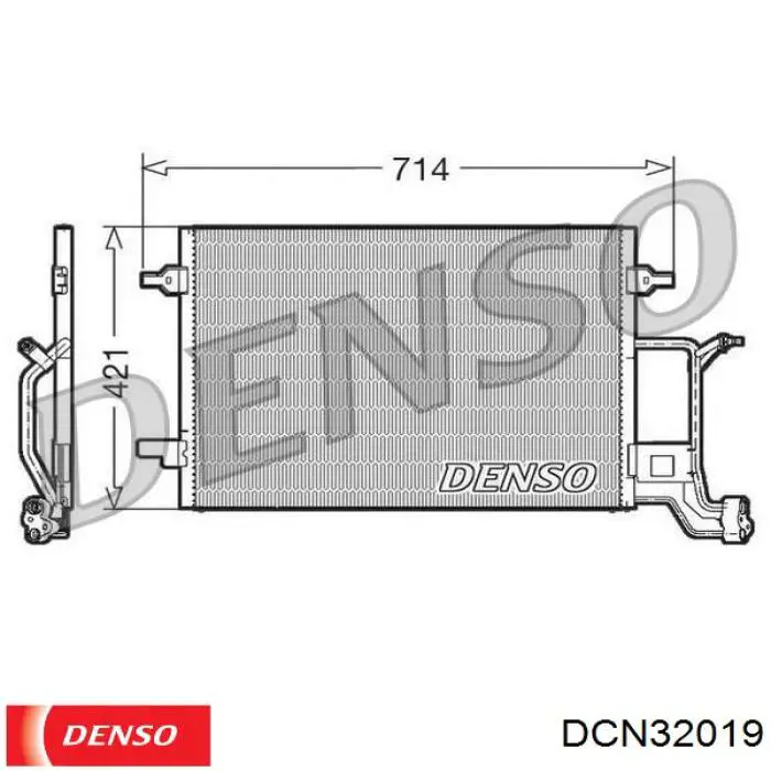 DCN32019 Denso радіатор кондиціонера
