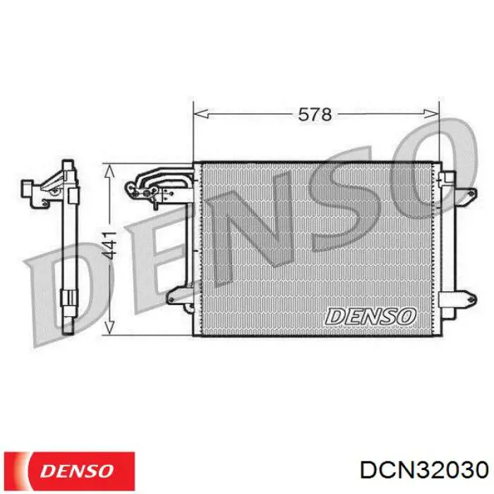 DCN32030 Denso радіатор кондиціонера