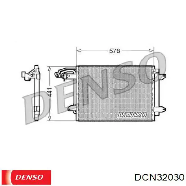 Купити DCN32030 Denso Радіатор системи охолодження кондиціонера