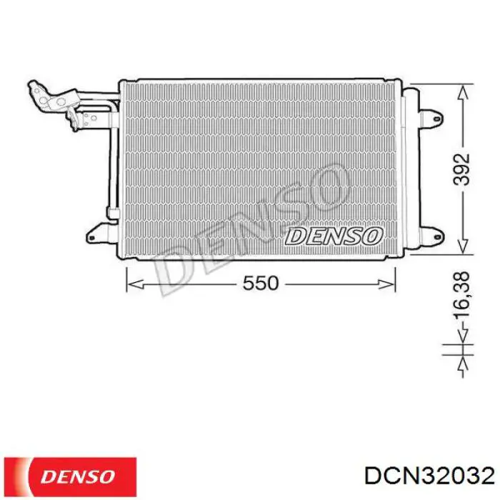 DCN32032 Denso радіатор пічки (обігрівача)