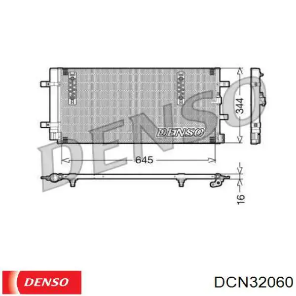 DCN32060 Denso радіатор кондиціонера