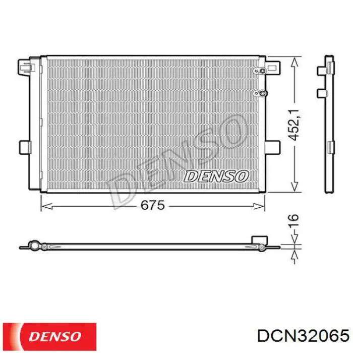 Конденсатор кондиціонера Denso DCN32065 ціна, від 131.31 USD