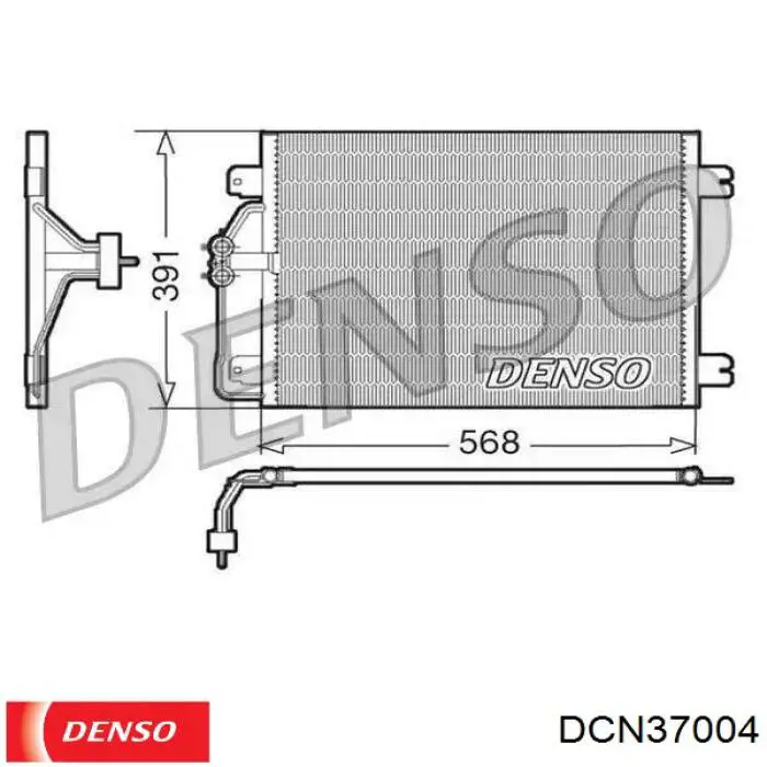 Радіатор охолодження кондиціонера Denso DCN37004