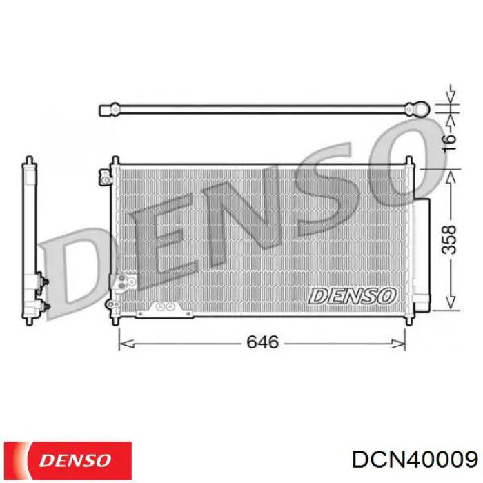 DCN40009 Denso Конденсатор
