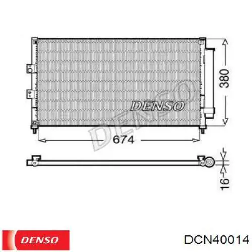 Радіатор кондиціонера 80110SNAA03 Honda