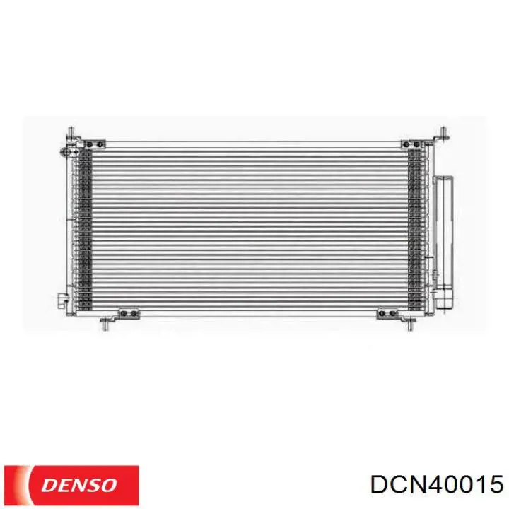 Радіатор кондиціонера DCN40015 Denso