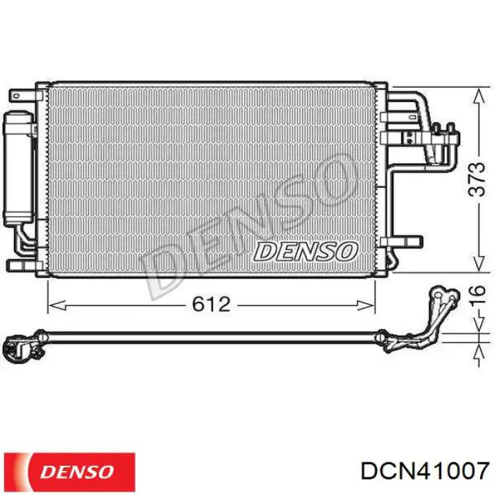 Конденсатор кондиціонера Denso DCN41007 ціна, від 69.03 USD