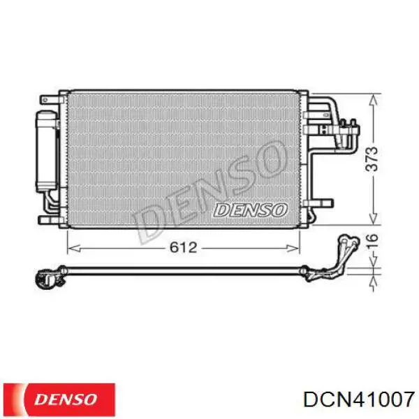 DCN41007 Denso радіатор кондиціонера