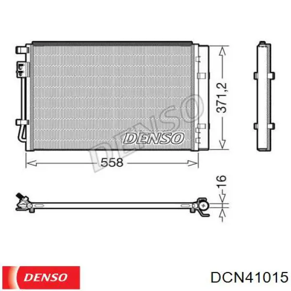 Радіатор кондиціонера DCN41015 Denso