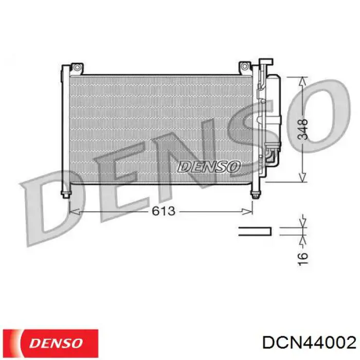 Купити DCN44002 Denso Радіатор системи охолодження кондиціонера