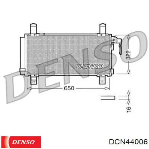 DCN44006 Denso Конденсатор